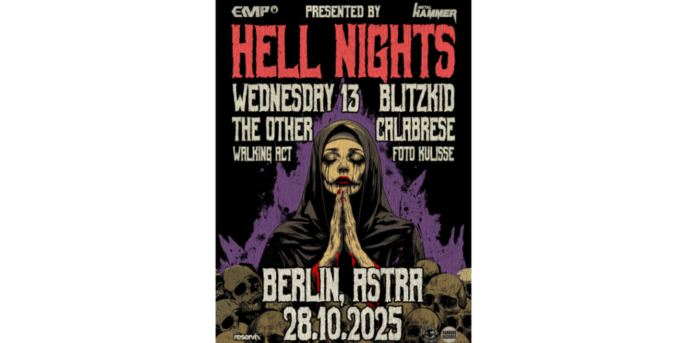 Tickets HELL NIGHTS, feat. Wednesday 13, Blitzkid, The Other, Calabrese in Berlin